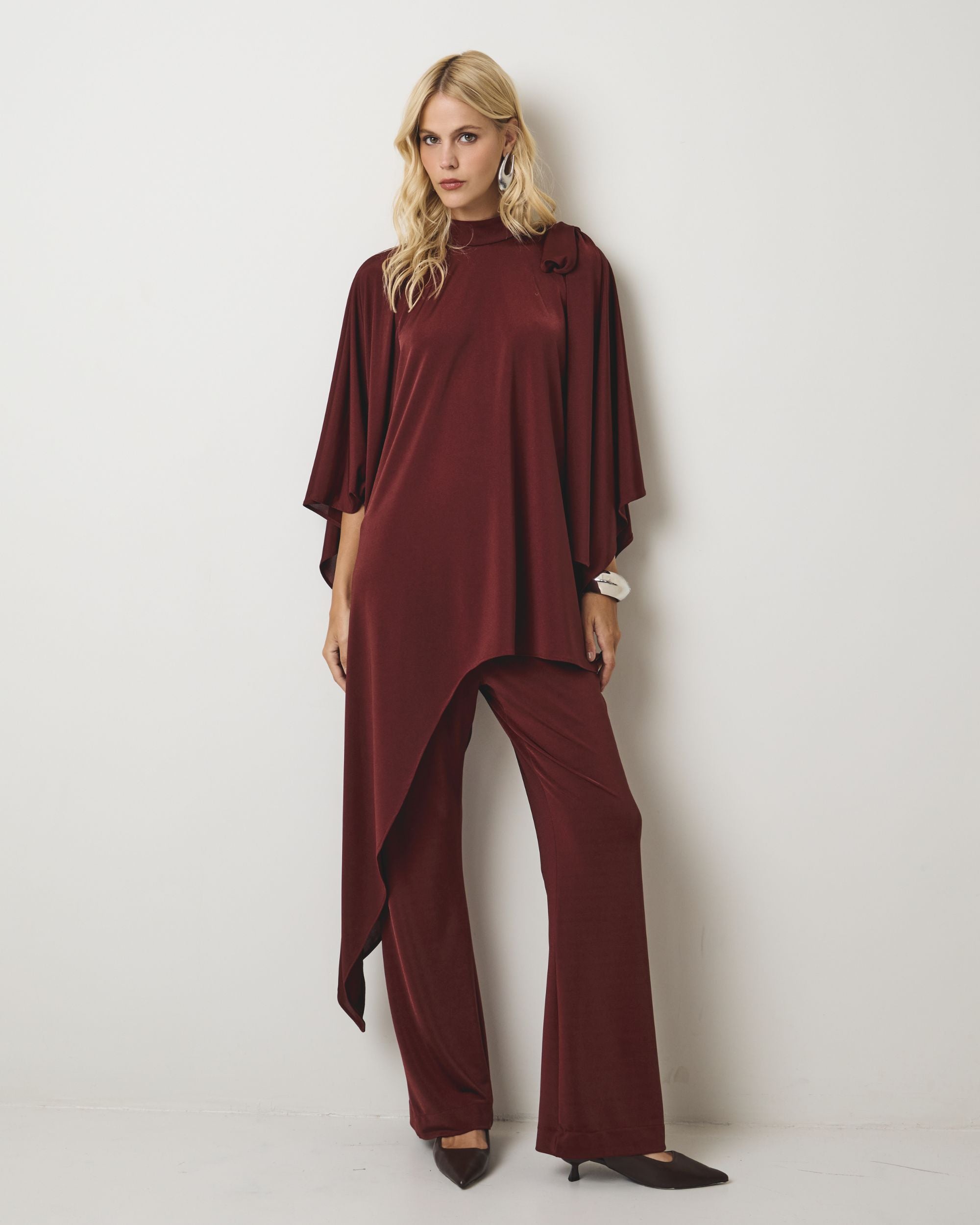 CALÇA JERSEY DUDA VINHO