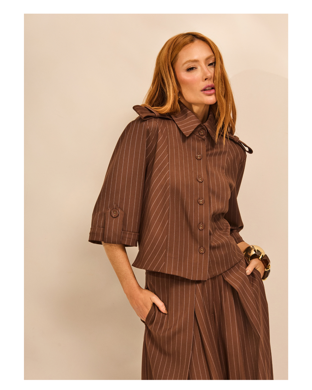 CAMISA ISABELY MARROM