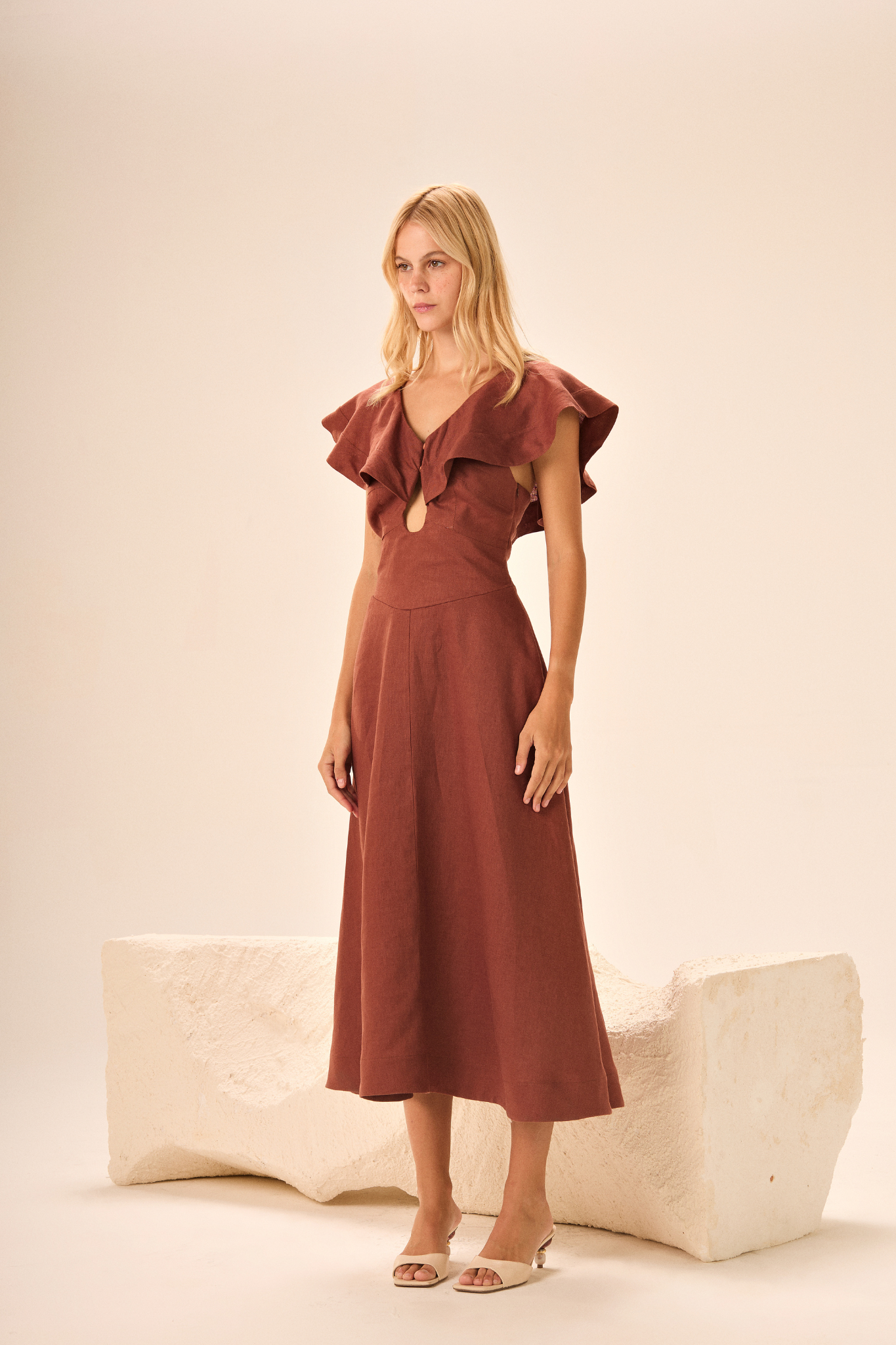 VESTIDO CLARICE TERRACOTA