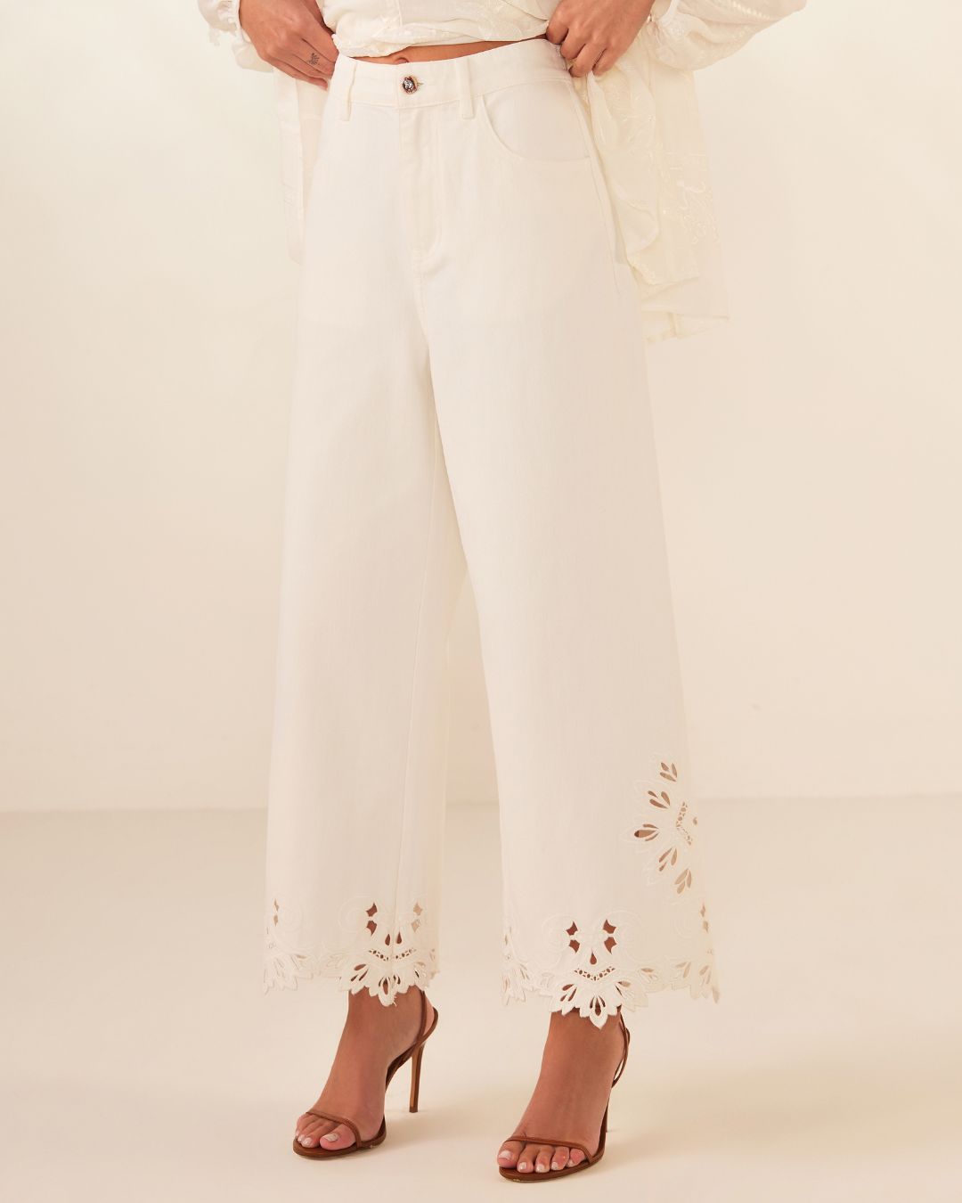 CALÇA SARJA BARRADO RICHELIEU