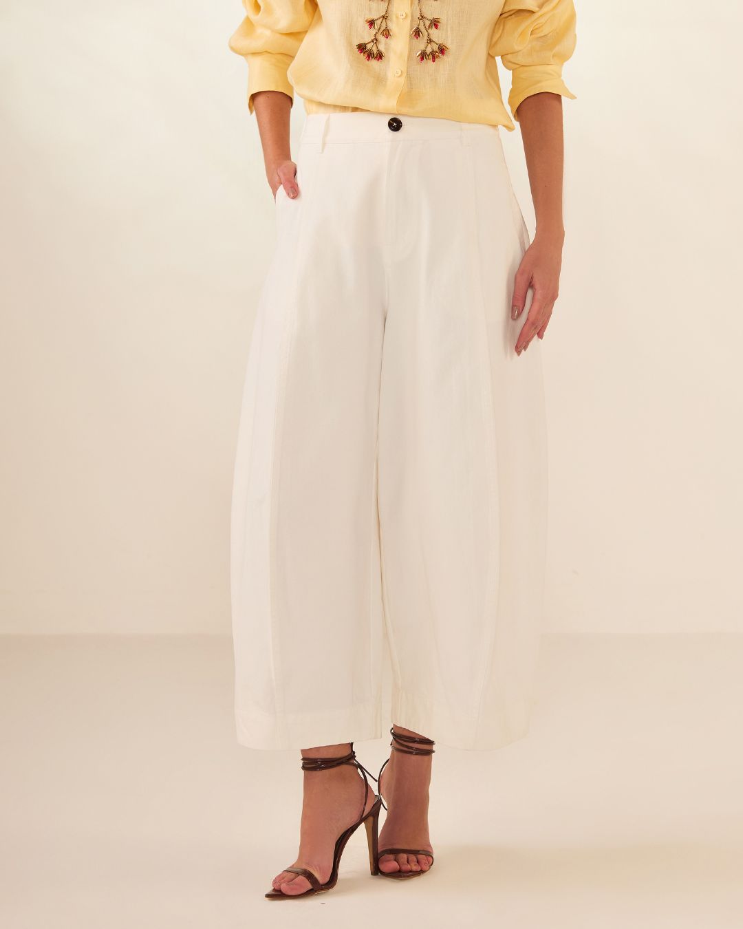 CALÇA SARJA BALOON OFF WHITE