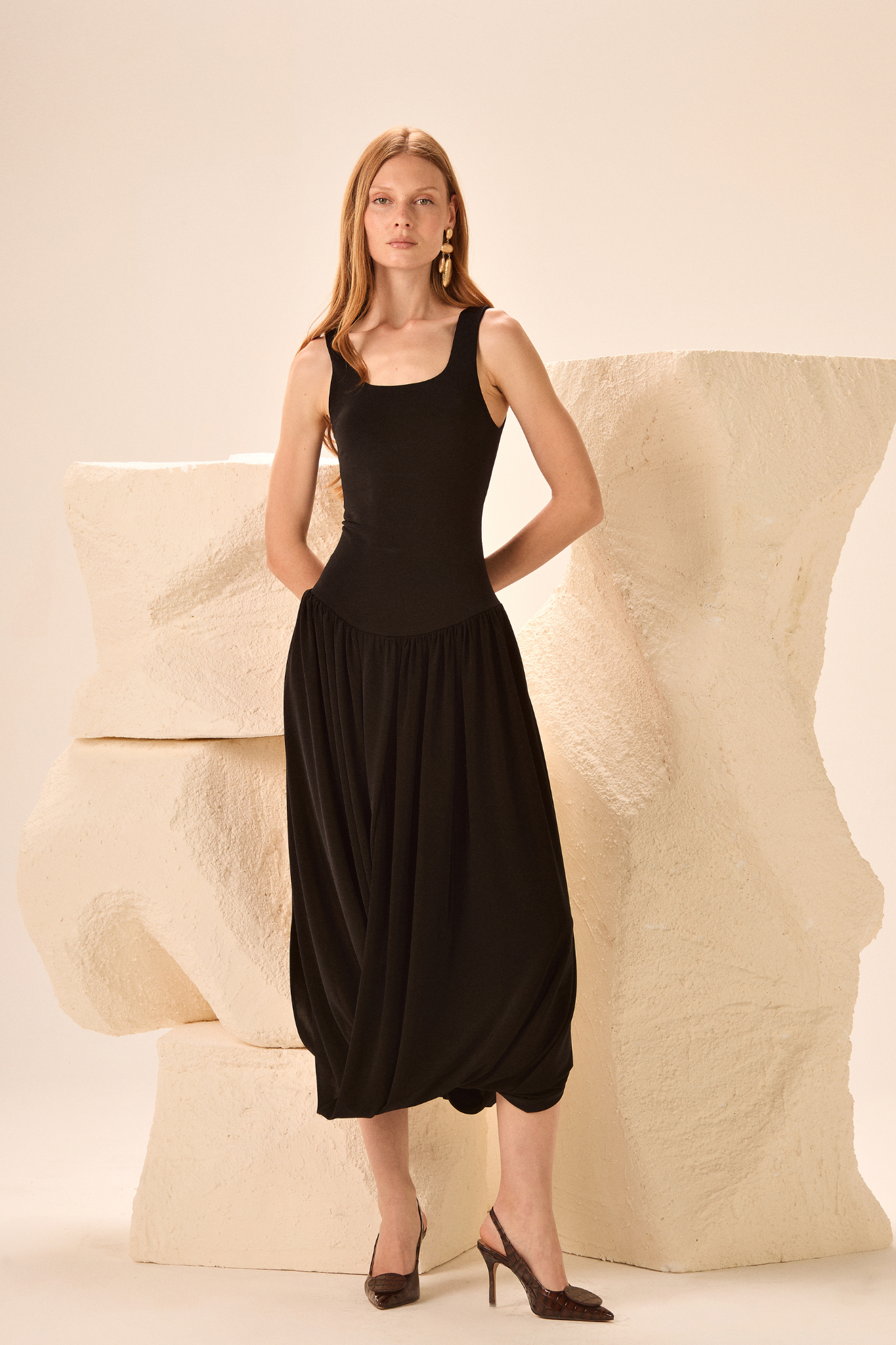 VESTIDO CIBELE JERSEY PRETO